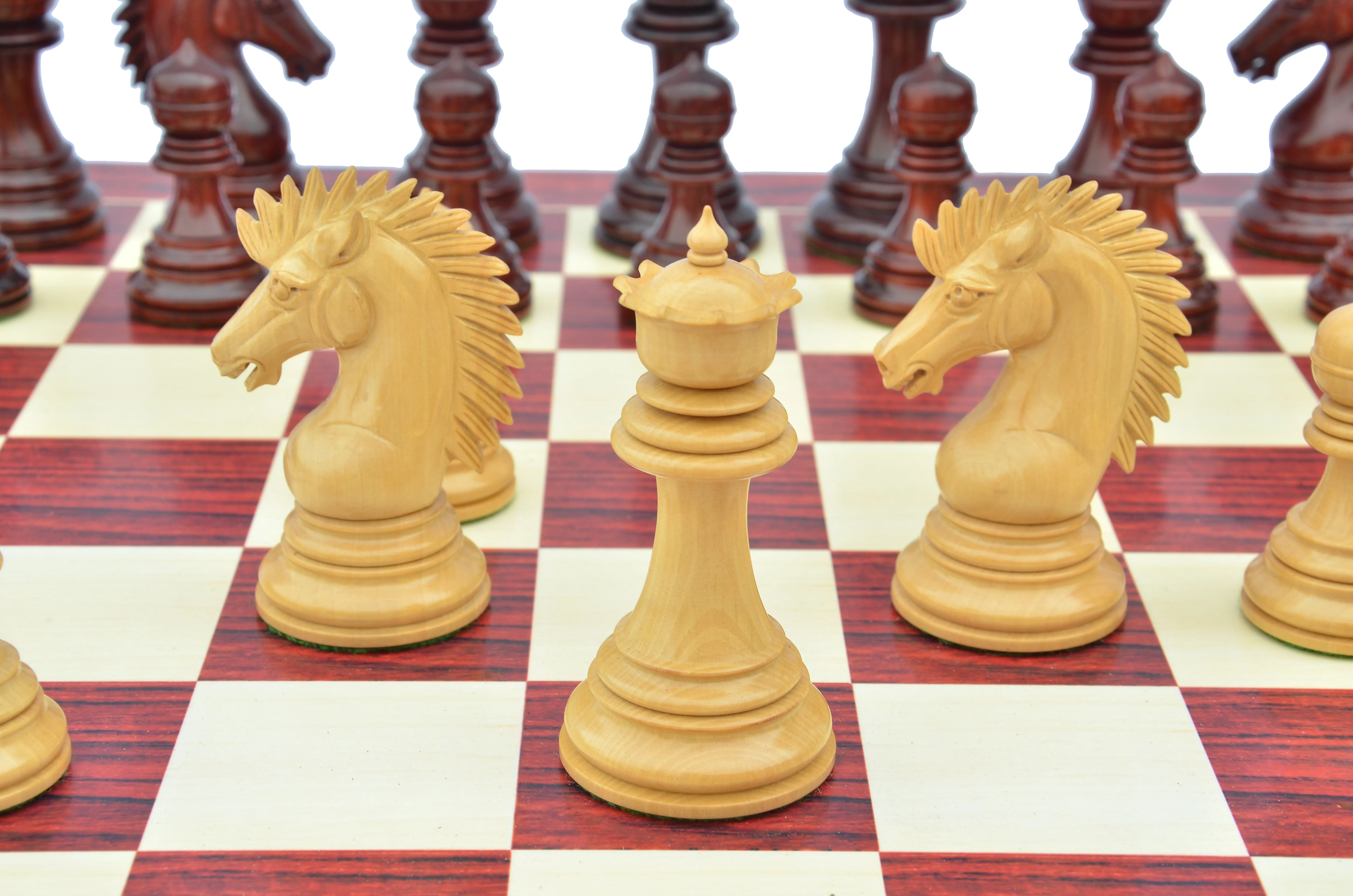 Thebes Series Luxury Staunton 4.4" Chess Set in Padouk wood - Image 14