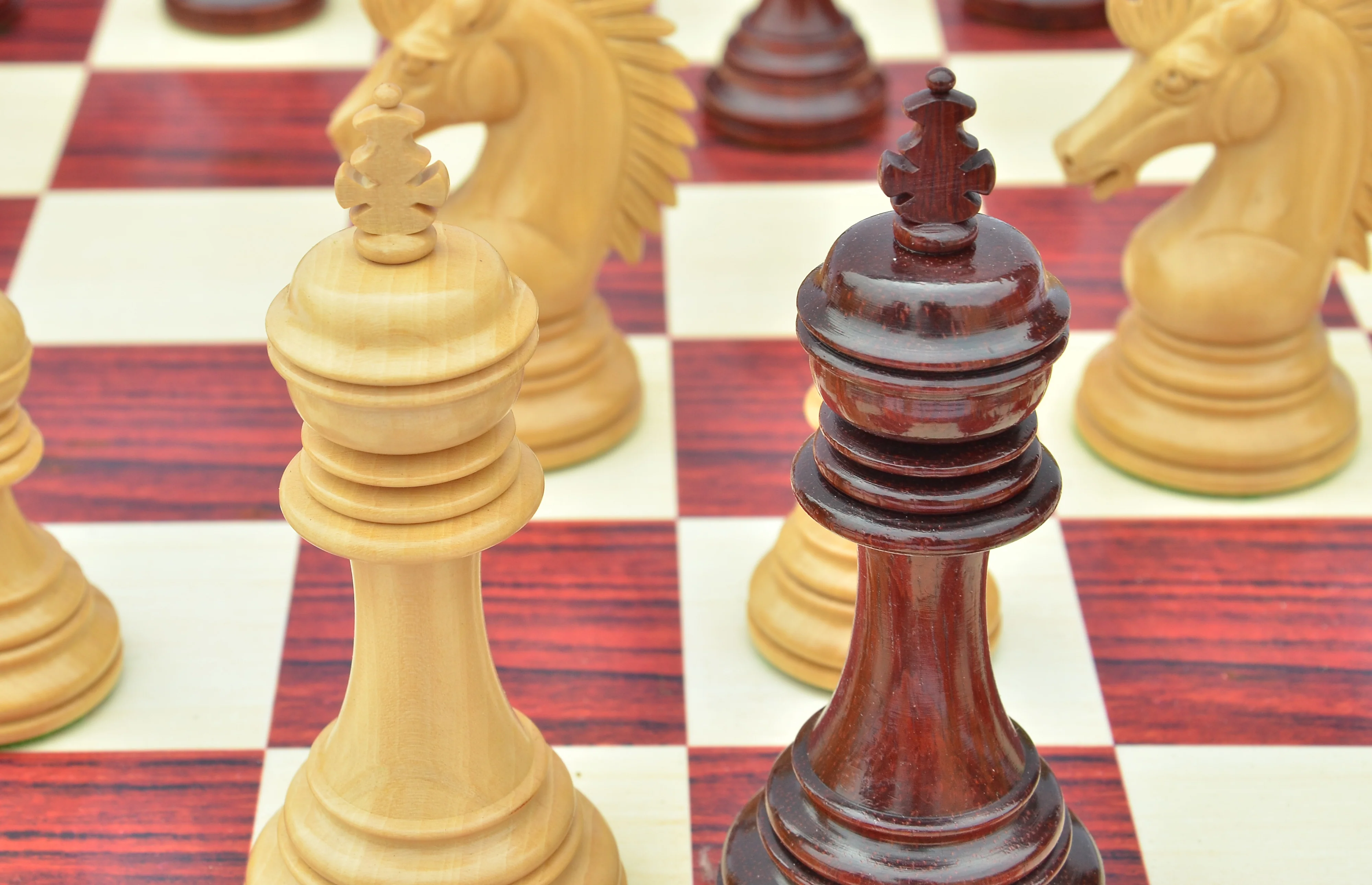 Thebes Series Luxury Staunton 4.4" Chess Set in Padouk wood - Image 16