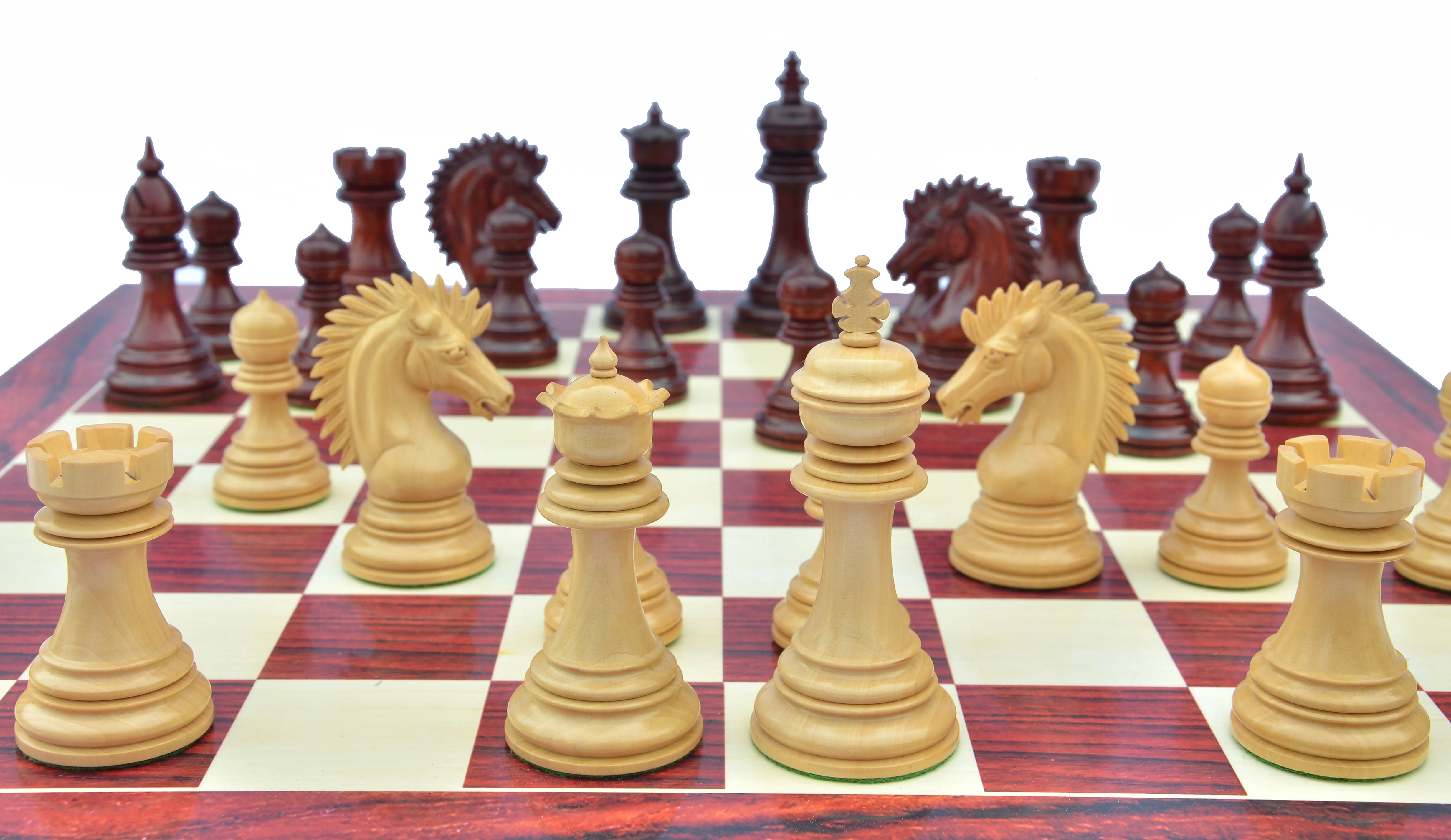 Thebes Series Luxury Staunton 4.4" Chess Set in Padouk wood - Image 17