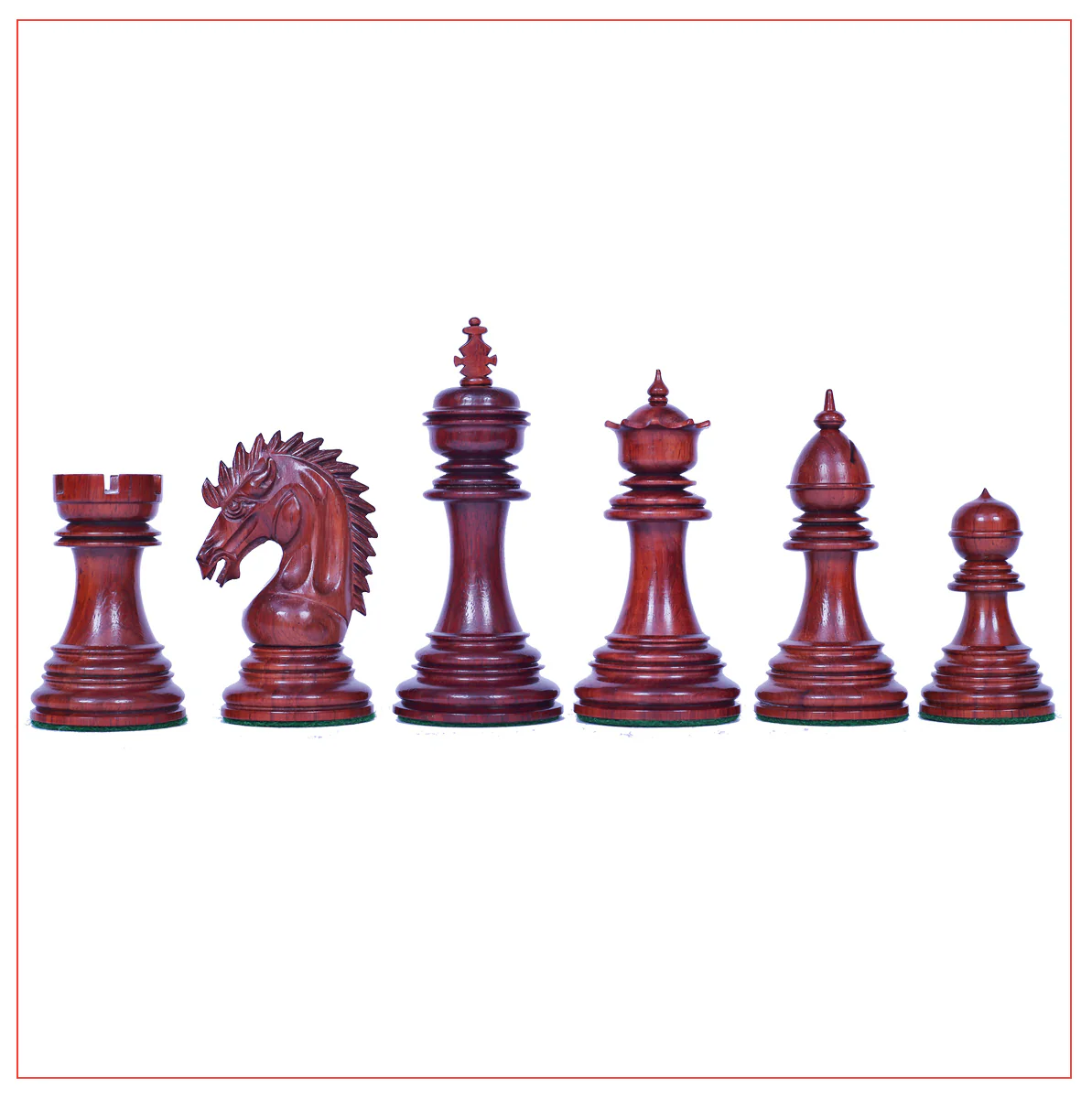 Thebes Series Luxury Staunton 4.4" Chess Set in Padouk wood - Image 2