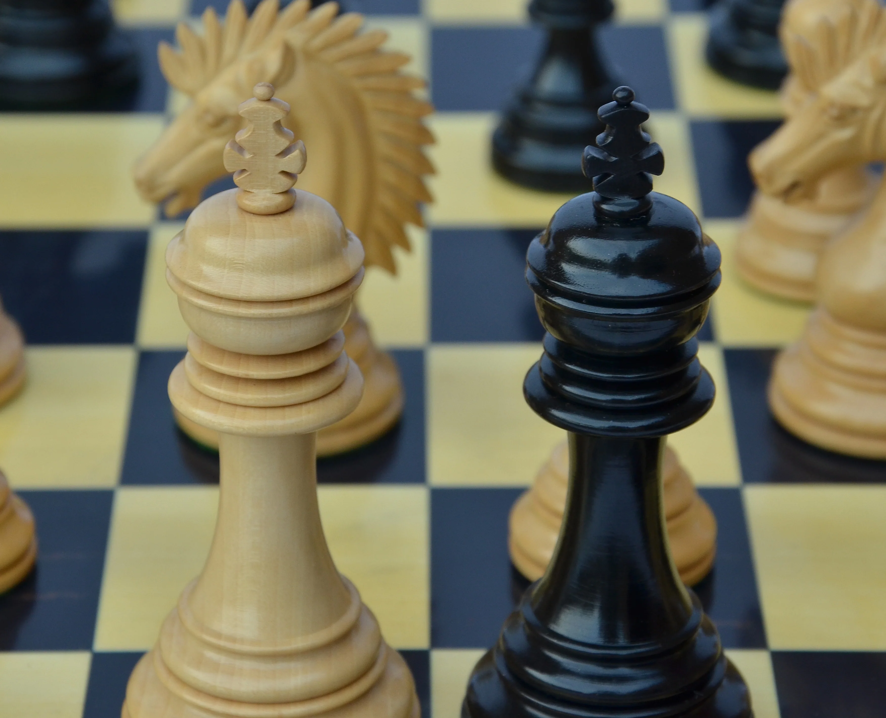Thebes Series Luxury Staunton 4.4" Ebony Wood Chess Set - Image 15
