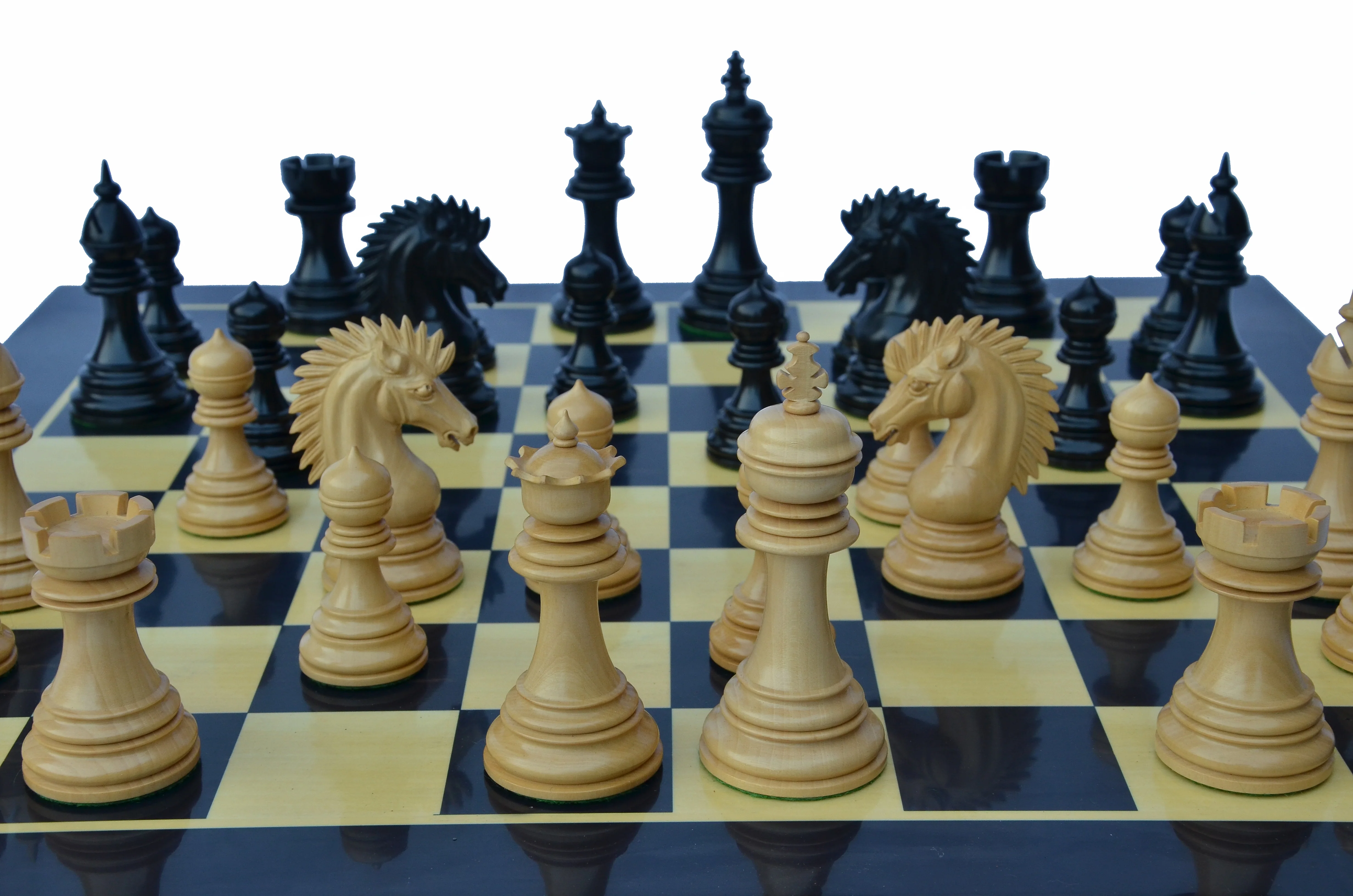 Thebes Series Luxury Staunton 4.4" Ebony Wood Chess Set - Image 16