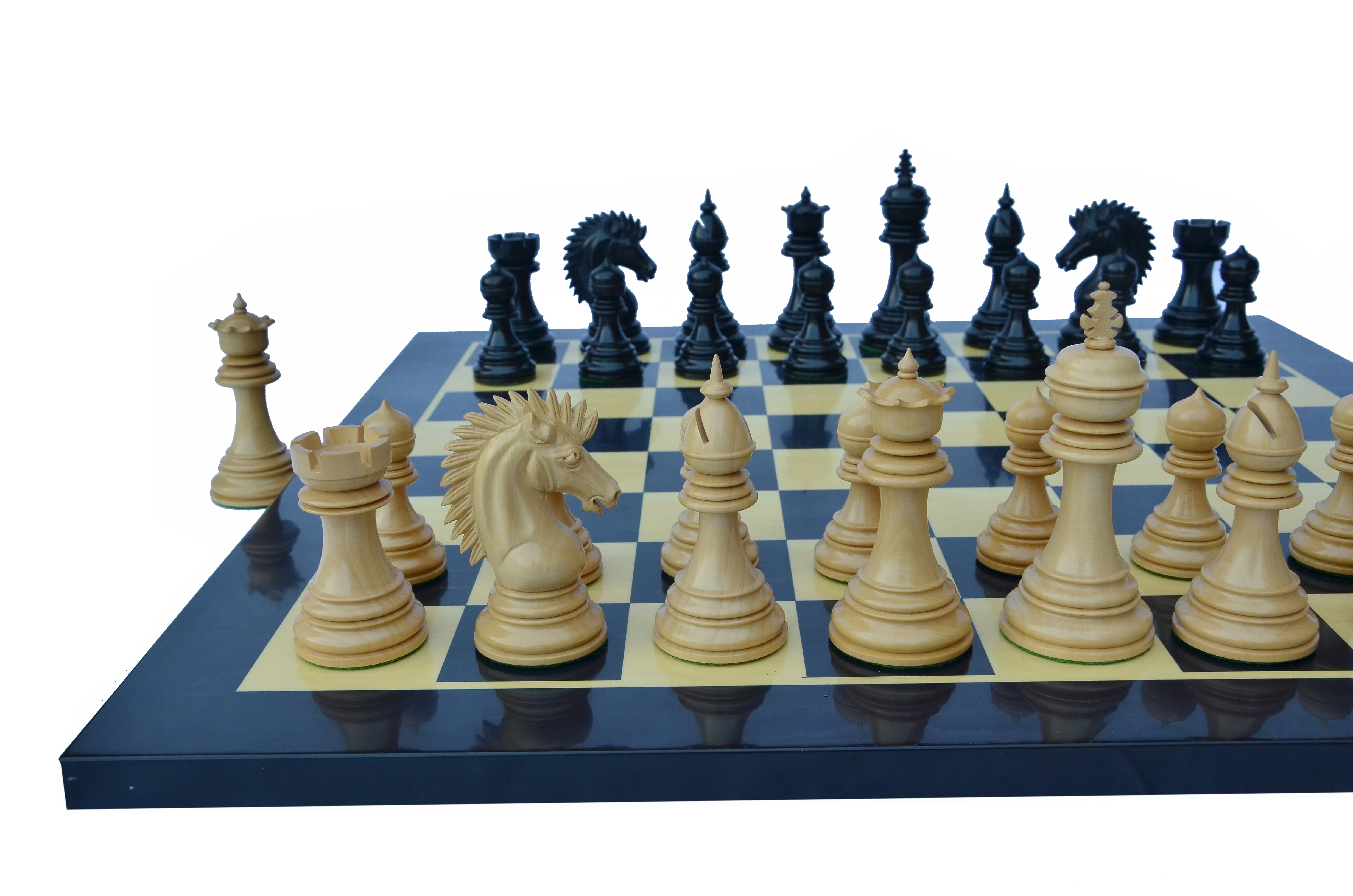 Thebes Series Luxury Staunton 4.4" Ebony Wood Chess Set - Image 24
