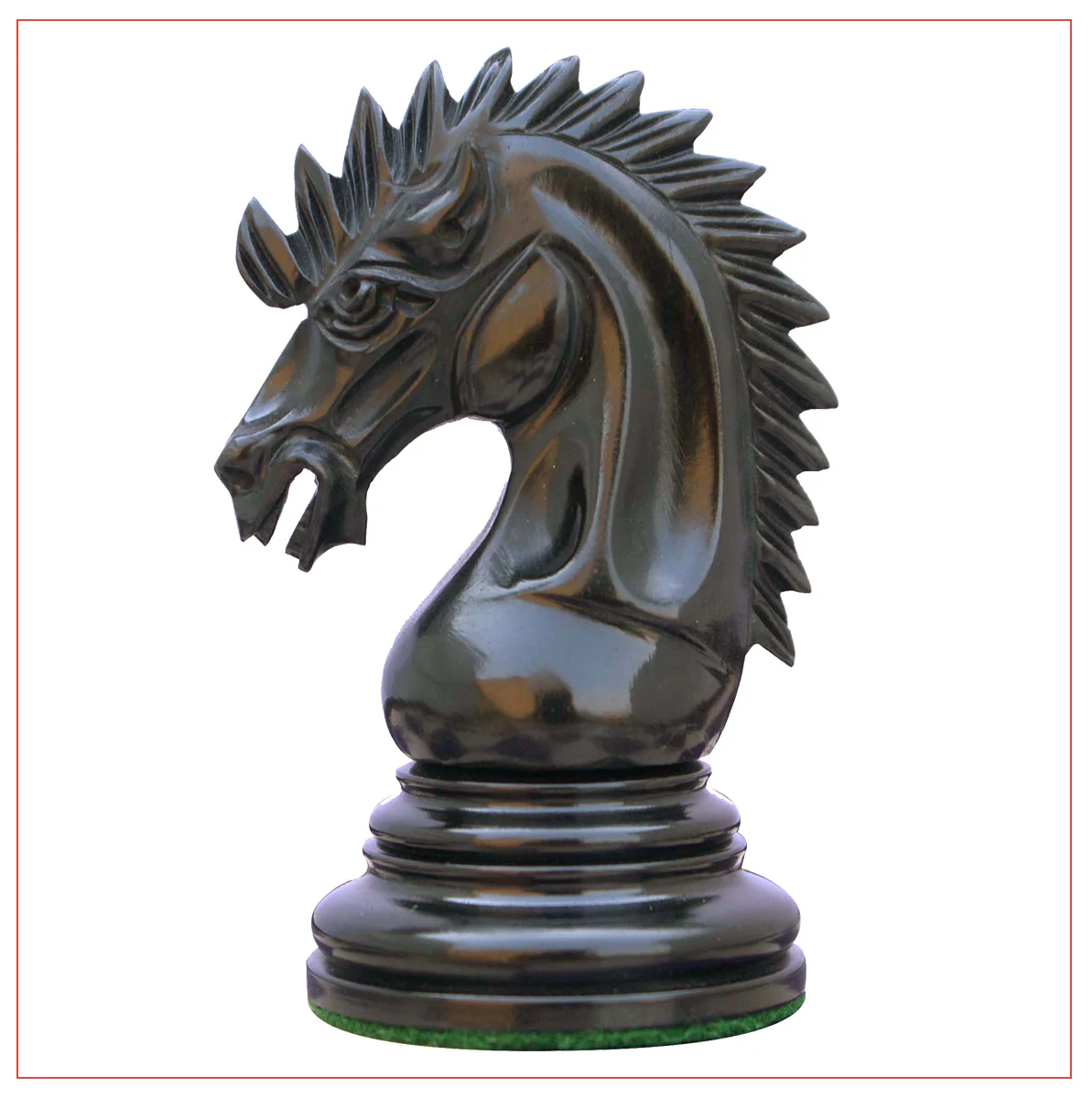 Thebes Series Luxury Staunton 4.4" Ebony Wood Chess Set - Image 4