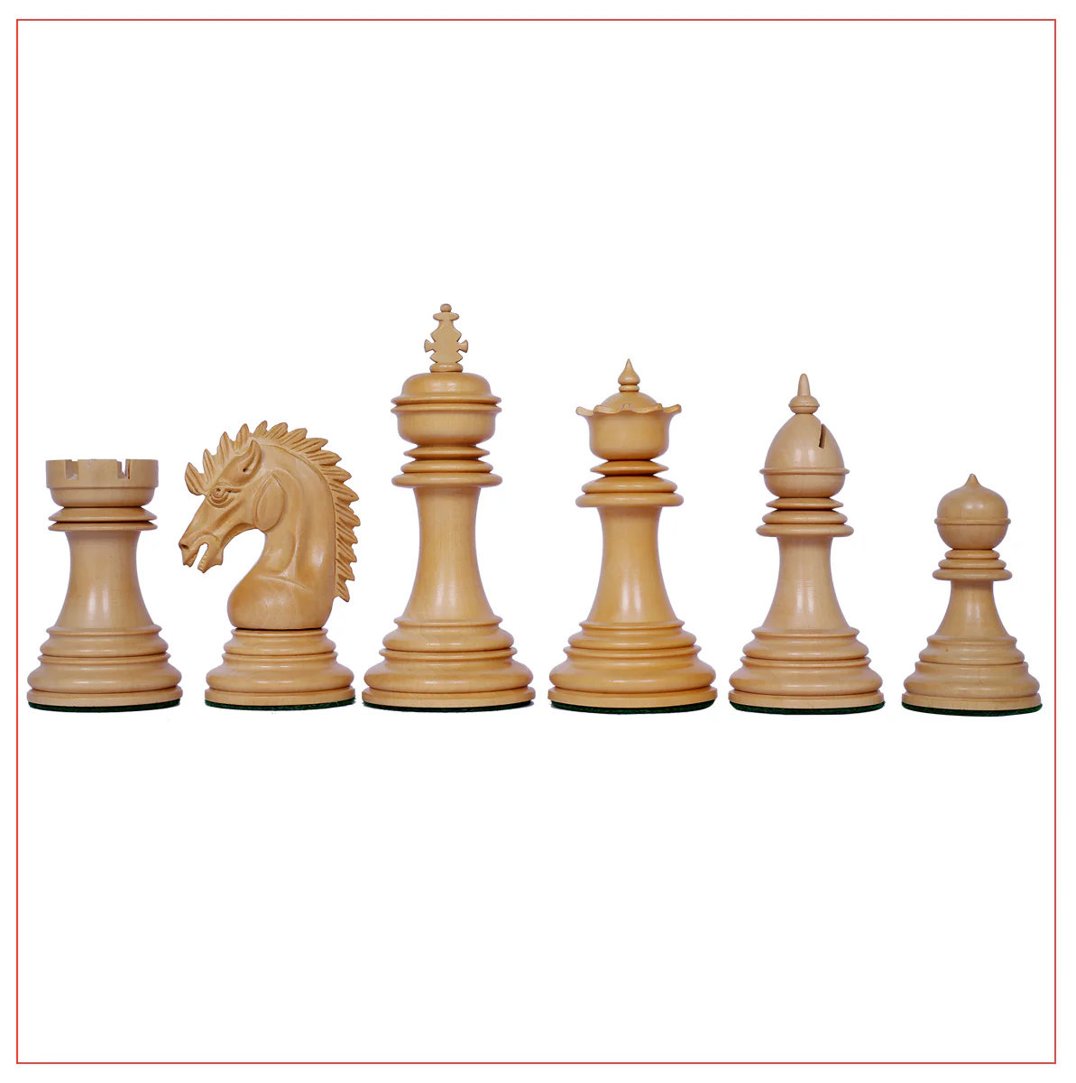 Thebes Series Luxury Staunton 4.4" Ebony Wood Chess Set - Image 7