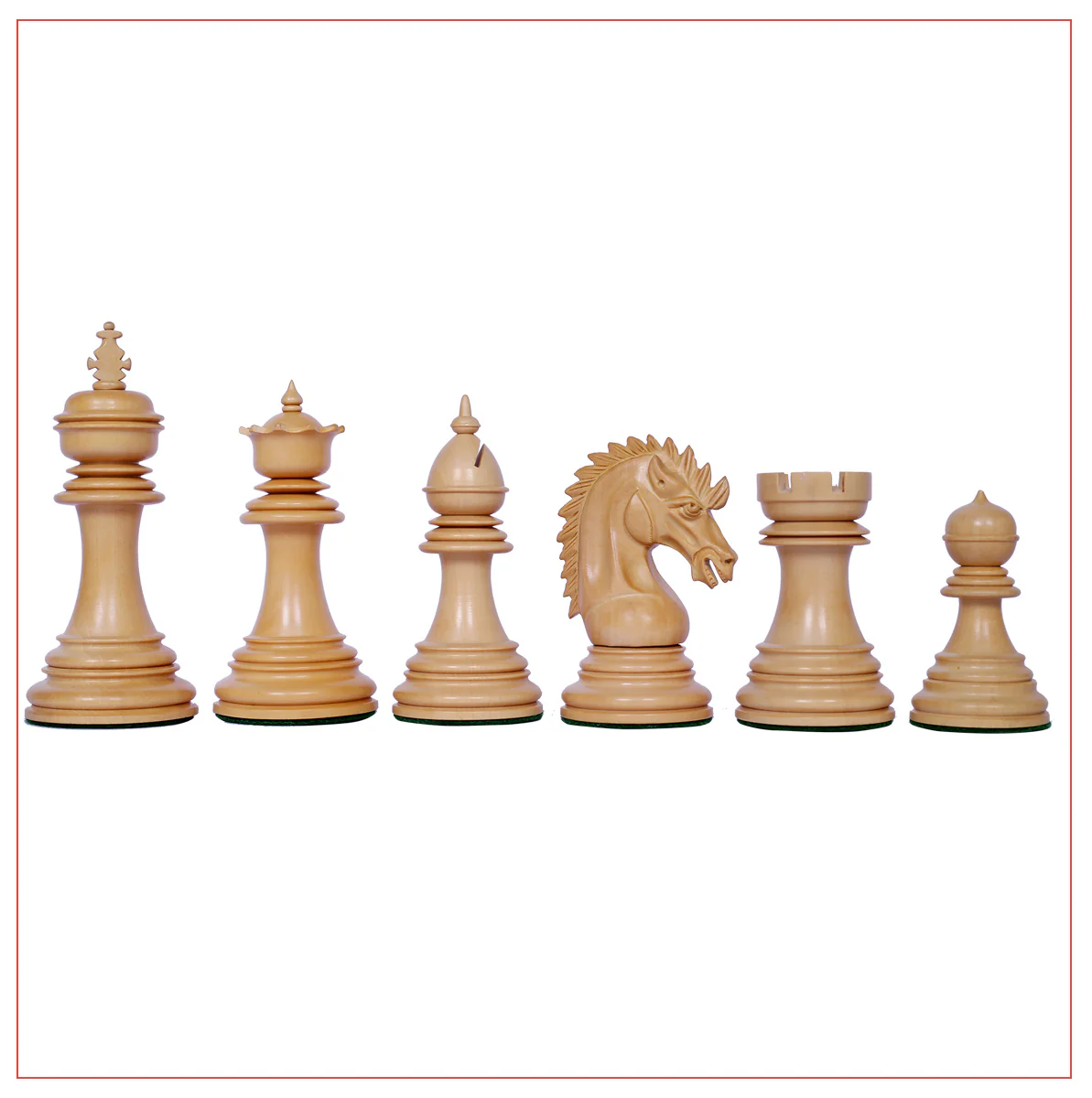 Thebes Series Luxury Staunton 4.4" Ebony Wood Chess Set - Image 8