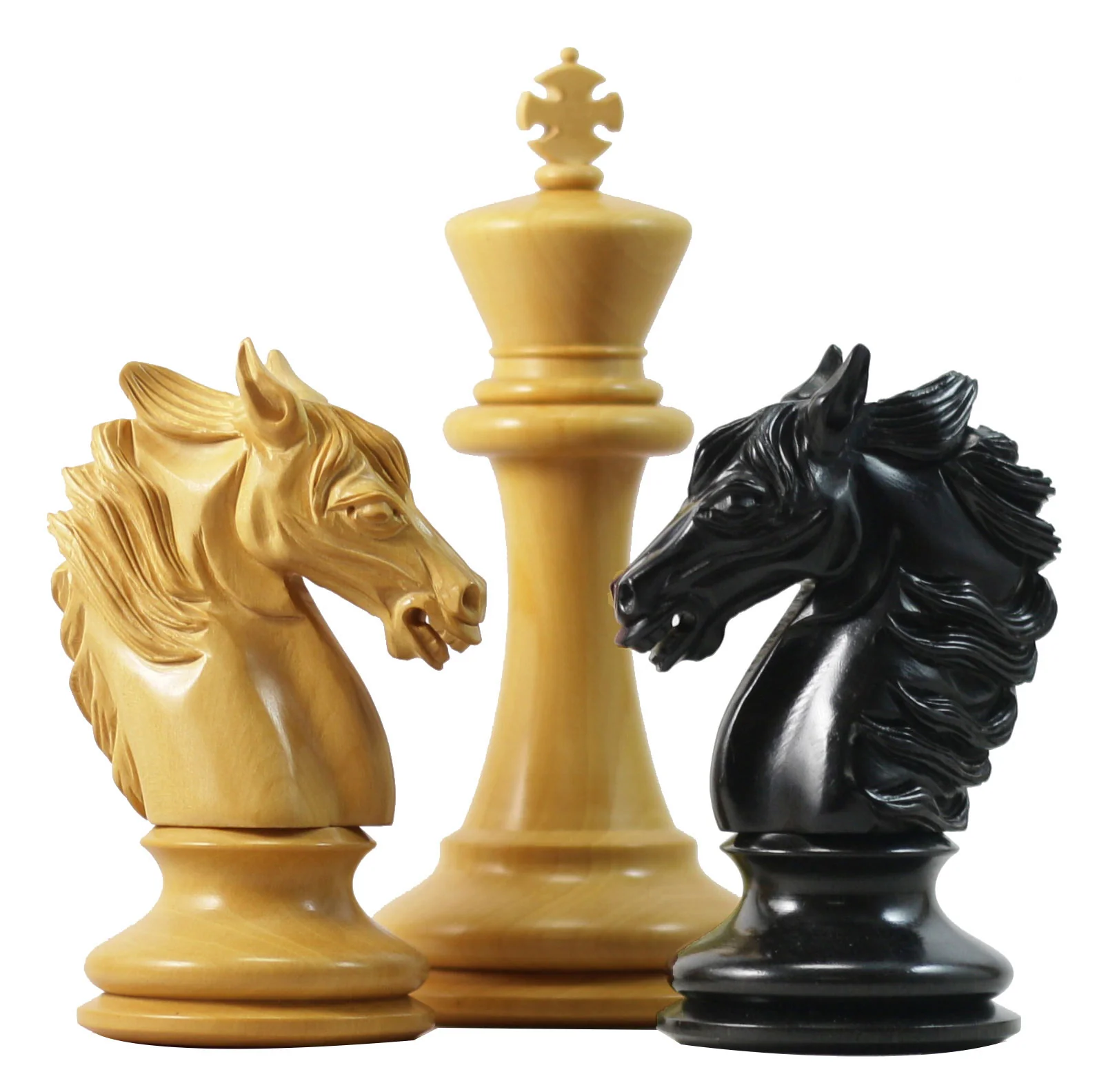 Victoria Series 4.4" Luxury Staunton  Ebony Wood Chess Set - Image 6