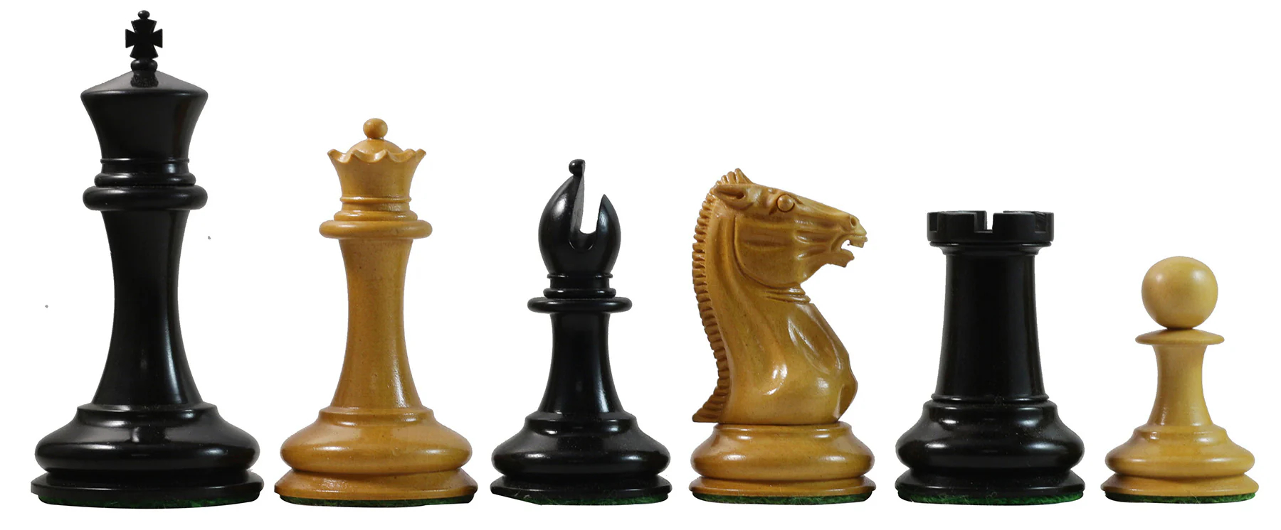 Morphy Cooke 1849-50 Vintage 3.5" Reproduction Chess Set in Antiqued Boxwood & Ebony - Image 8