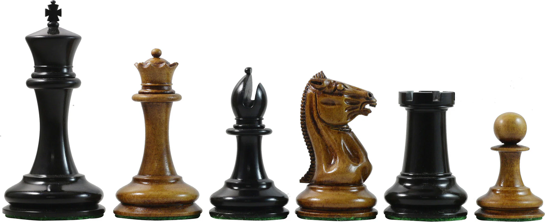 Morphy Cooke 1849-50 Vintage 3.5" Chess Design in Distressed Antique look and Ebony Wood - Image 4