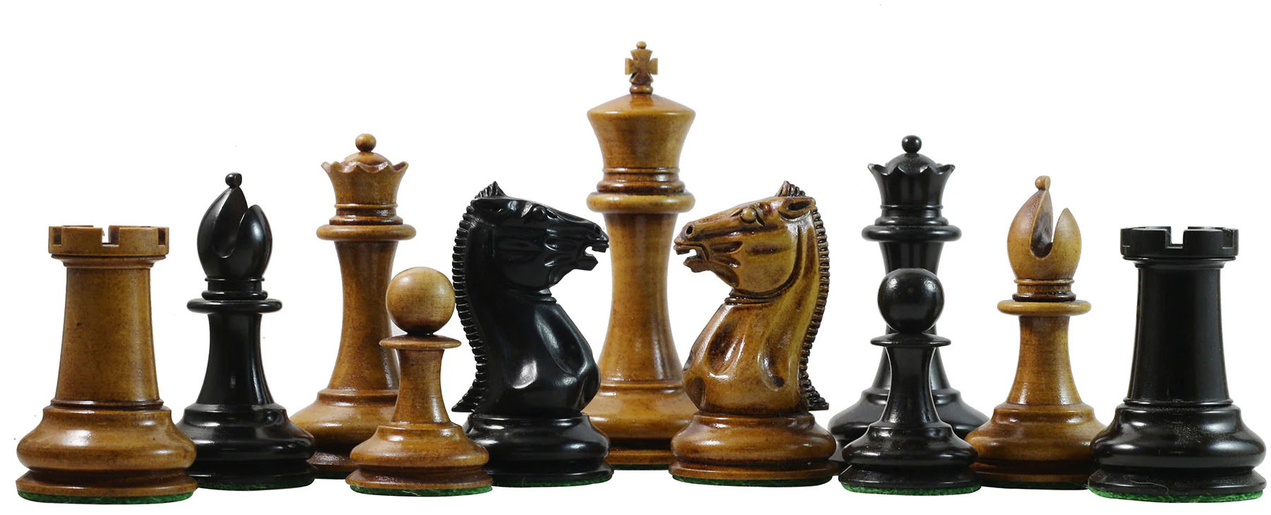 Morphy Cooke 1849-50 Vintage 3.5" Chess Design in Distressed Antique look and Ebony Wood - Image 5