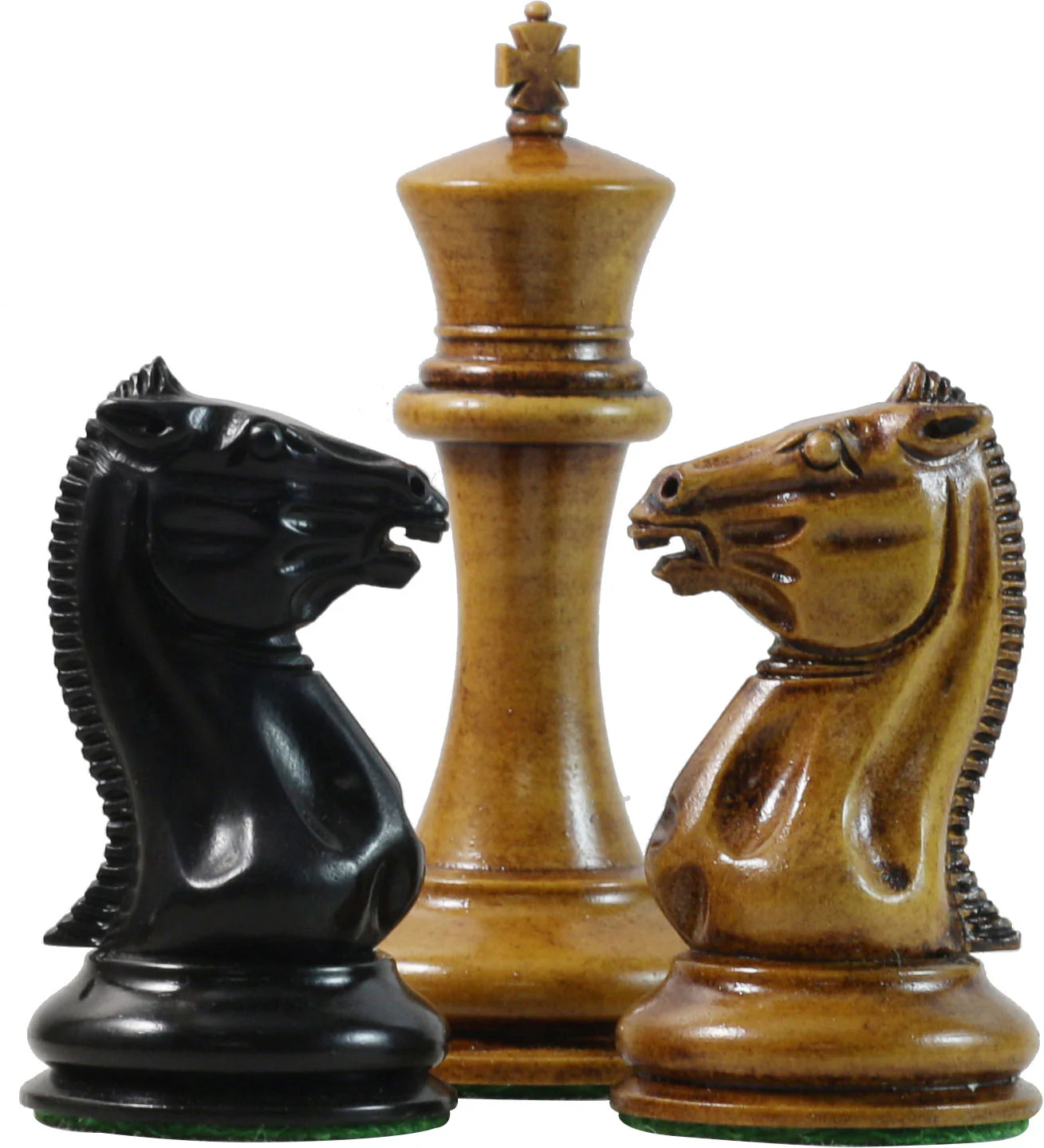 Morphy Cooke 1849-50 Vintage 3.5" Chess Design in Distressed Antique look and Ebony Wood - Image 6