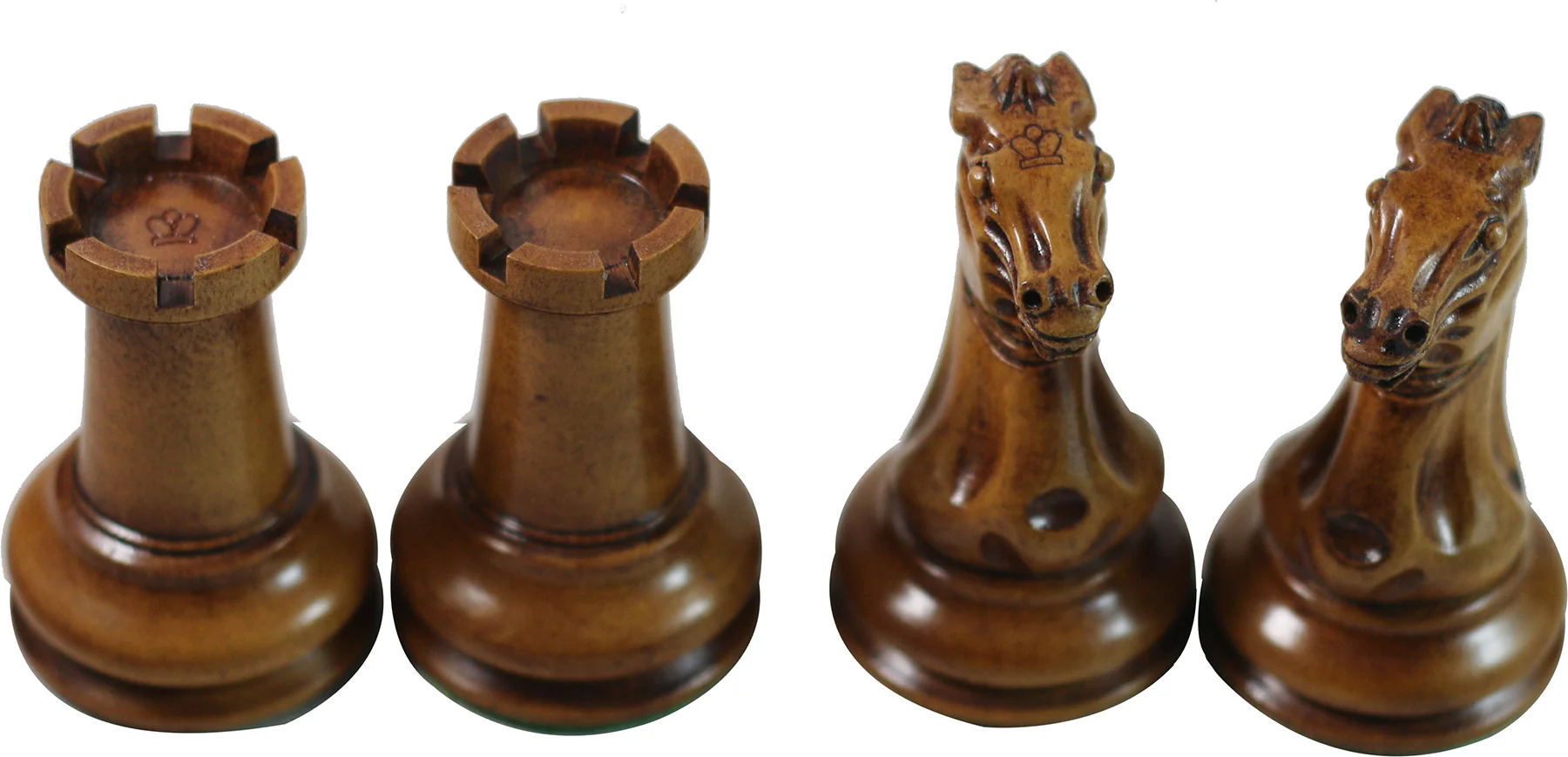 Morphy Cooke 1849-50 Vintage 3.5" Chess Design in Distressed Antique look and Ebony Wood - Image 8