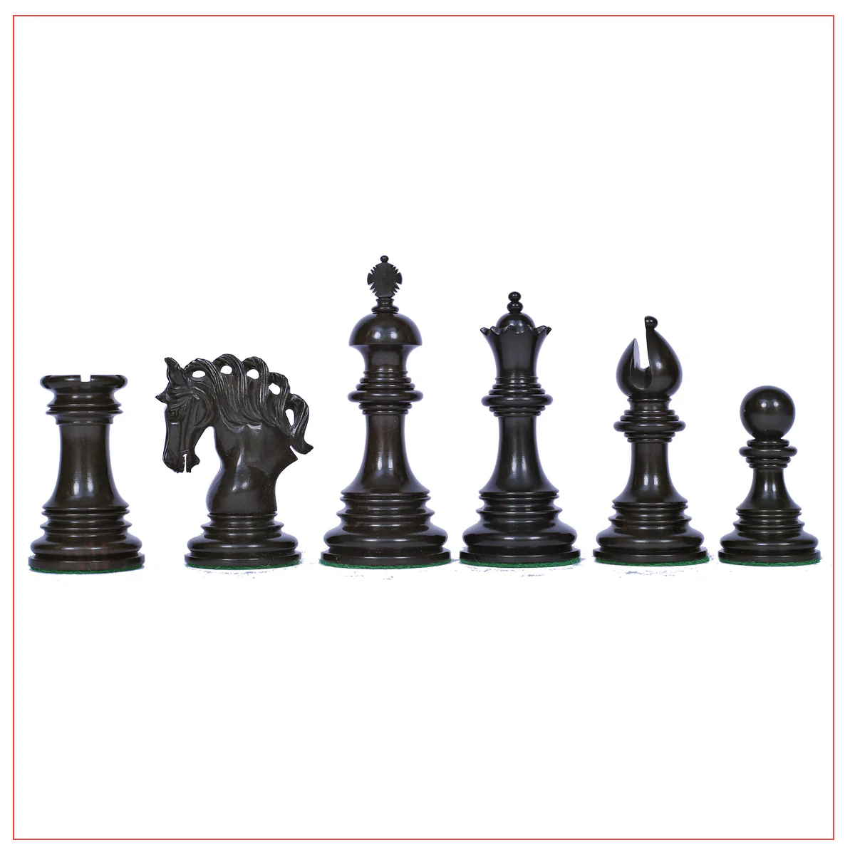 Westminster Series 4.4" Staunton Chess Set - Ebony Wood - Image 8