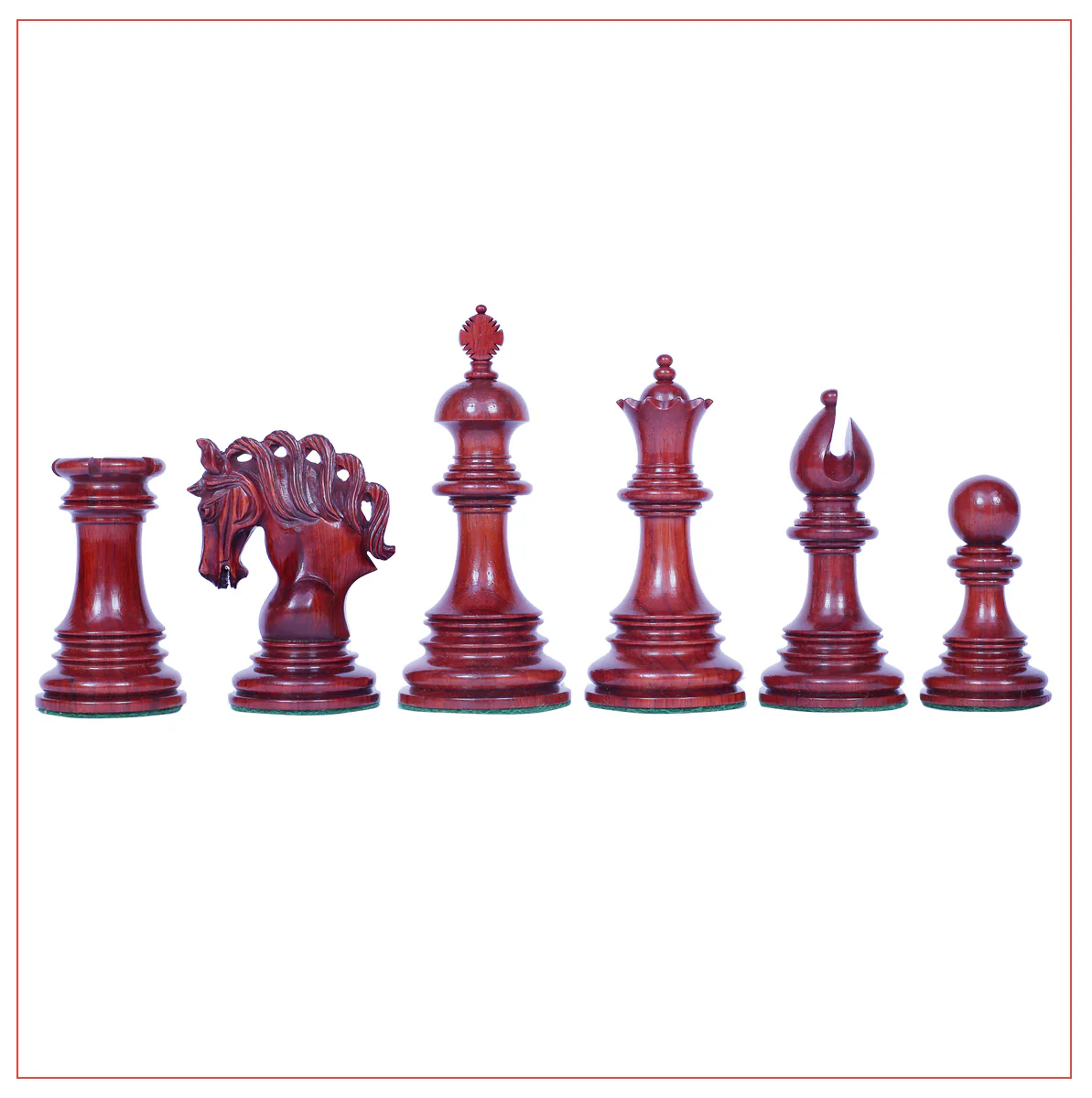 Westminster Series 4.4" Staunton Chess Set - Padouk Wood - Image 11