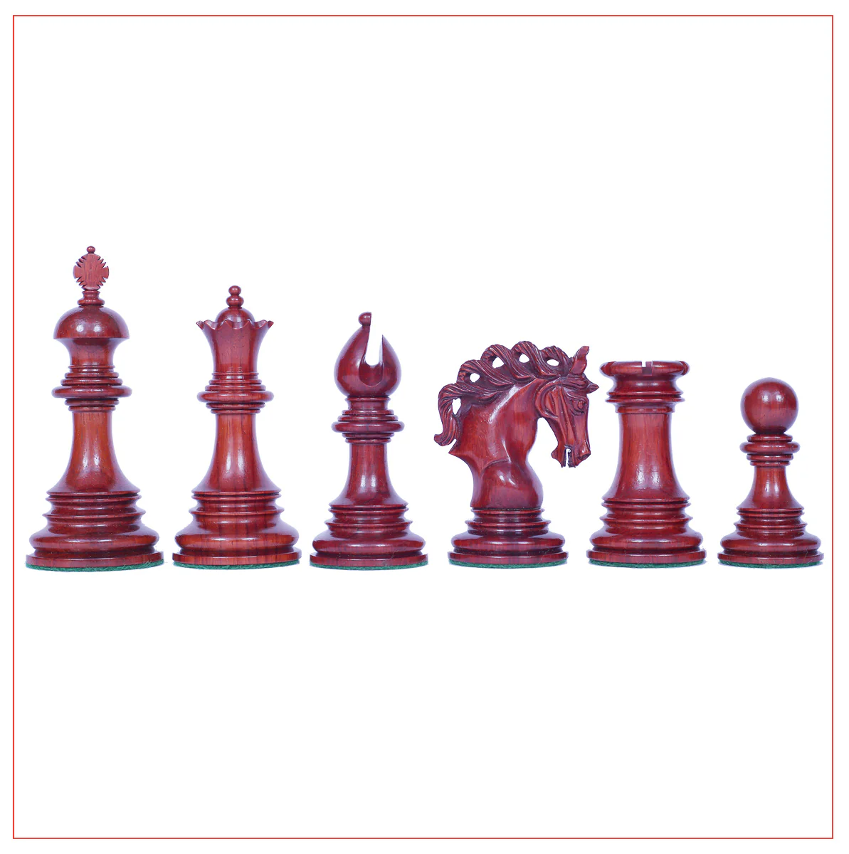 Westminster Series 4.4" Staunton Chess Set - Padouk Wood - Image 12